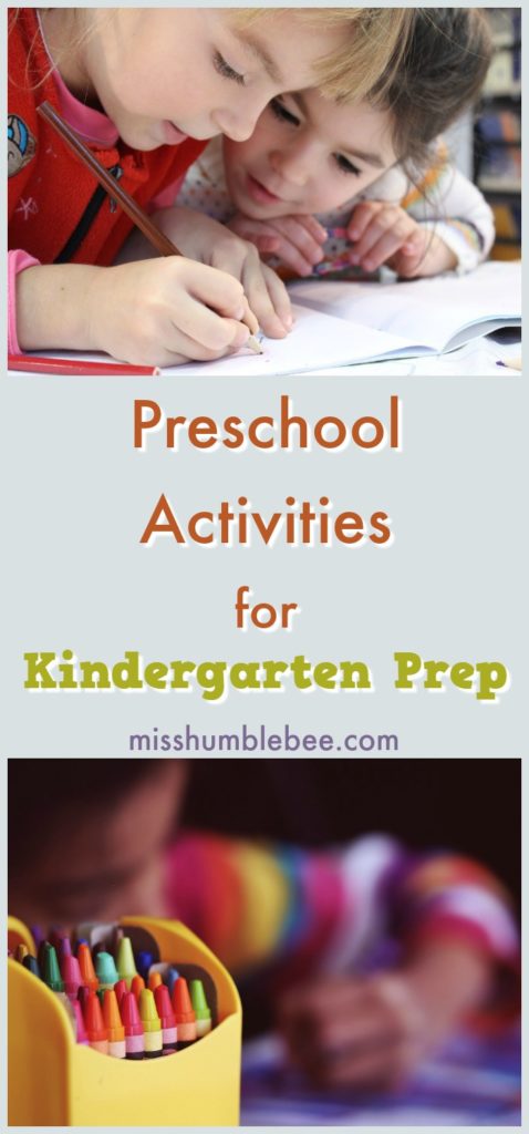 What skills and knowledge do preschoolers need to prepare for kindergarten? These are the preschool activities that are important for kindergarten prep.