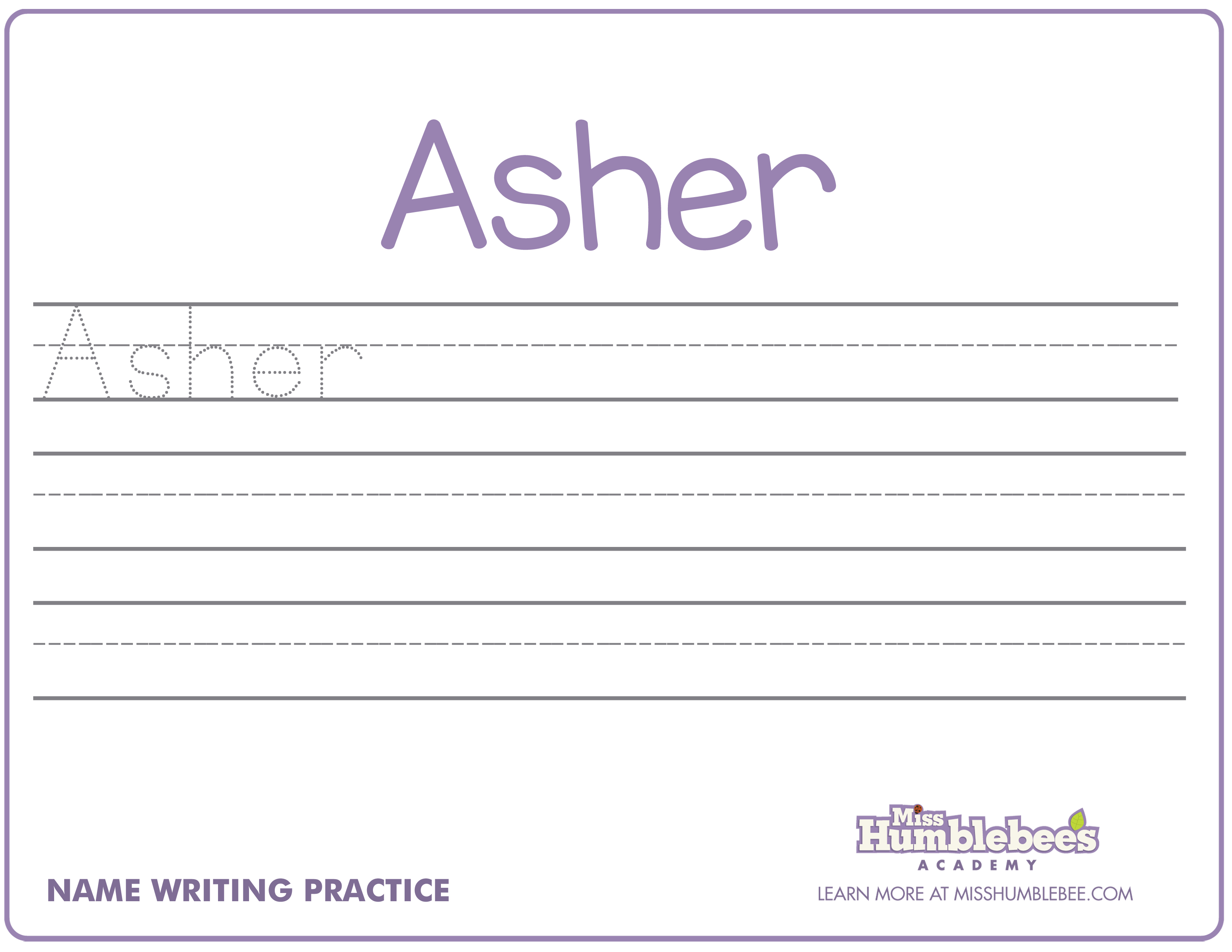 Handwriting Worksheets For Kindergarten Names  preschool handwriting worksheet free printable 