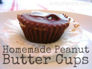 Homemade Peanut Butter Cups by #ArtfulParent