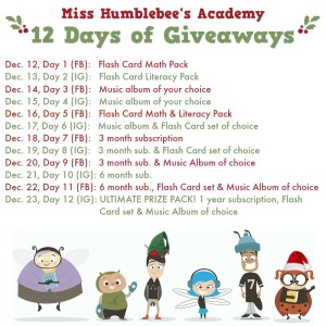 Miss Humblebee’s 12 Days of Giveaways