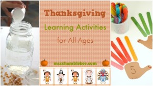 Thanksgiving Learning Activities for All Ages