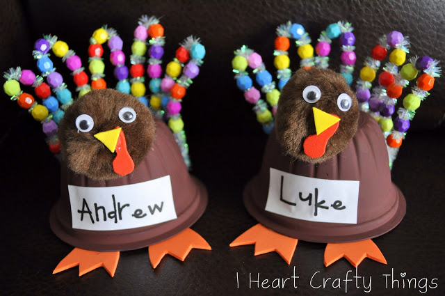 Turkey Bead Place Cards