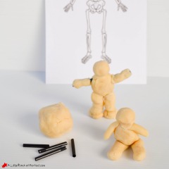 Skeleton Playdough Activity