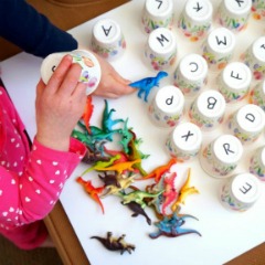 Dinosaur Letter Matching