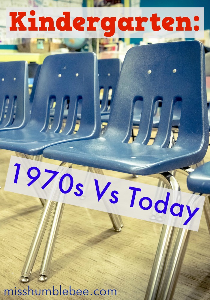 Much has changed between the kindergarten of the 1970s and the kindergarten of today. Here are a few of the differences.