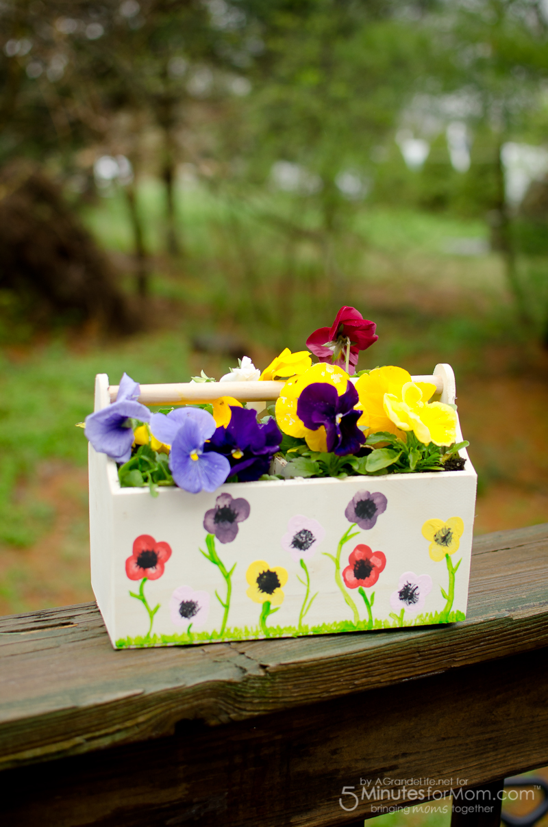 mothers day craft flower thumbprint planter 5 minutes for mom