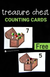 Treasure Chest Counting Cards