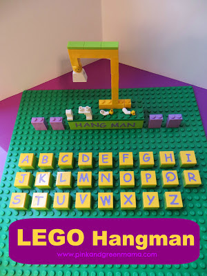 LEGO hangman pink and green mama blog