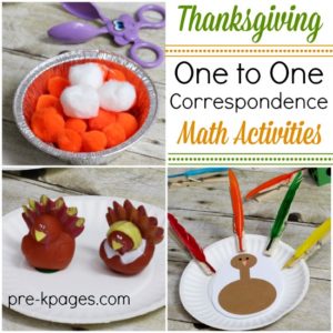 Thanksgiving One-to-One Correspondence