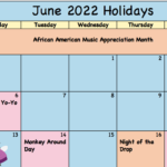 June Holiday Calendar