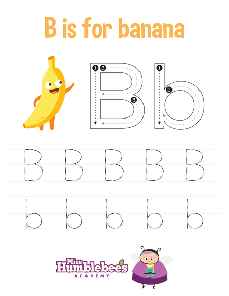 Letter B Tracing