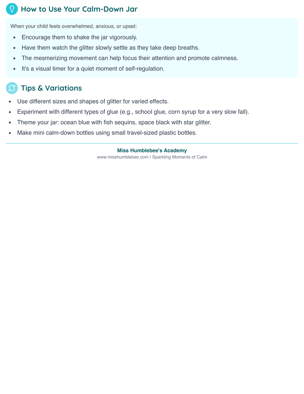 General - DIY Glitter Calm Jar Guide