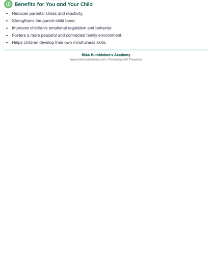 Parents - Mindful Parenting Tools  Techniques