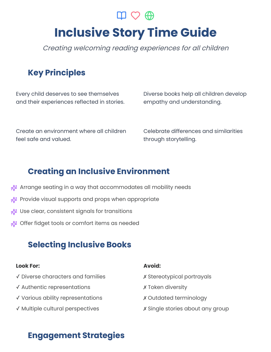 Educators - Inclusive Story Time Guide