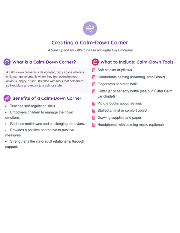 General - Calm-Down Corner Guide