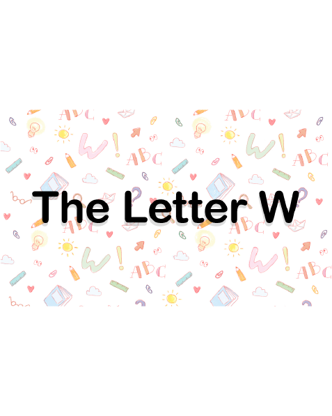 The Letter W Book