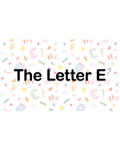 The Letter E Book