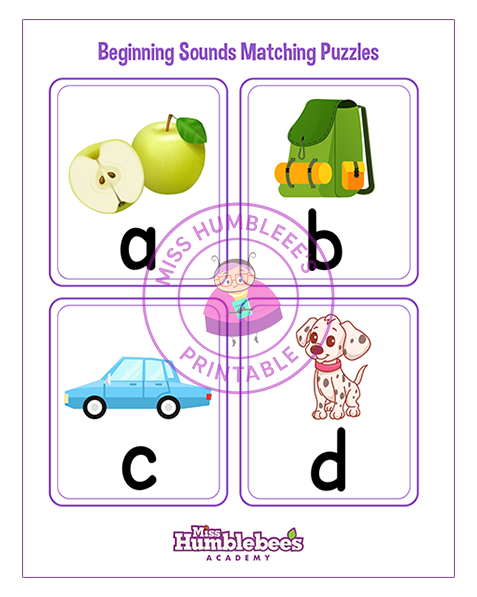 Beginning Sounds Puzzle 1
