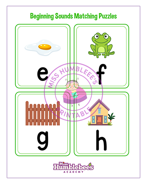 Beginning Sounds Puzzle 2