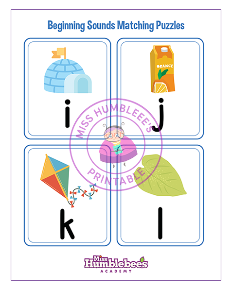 Beginning Sounds Puzzle 3