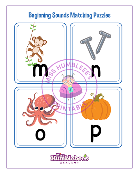 Beginning Sounds Puzzle 4