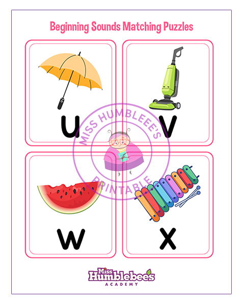 Beginning Sounds Puzzle 6
