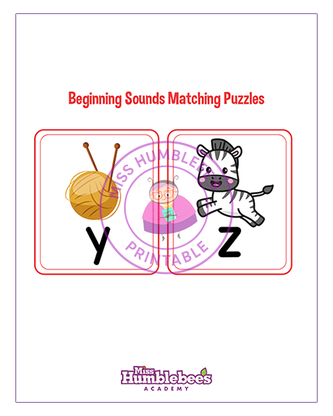 Beginning Sounds Puzzle 7