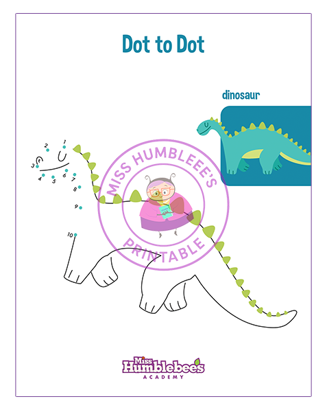 Dot to dot - dinosaur