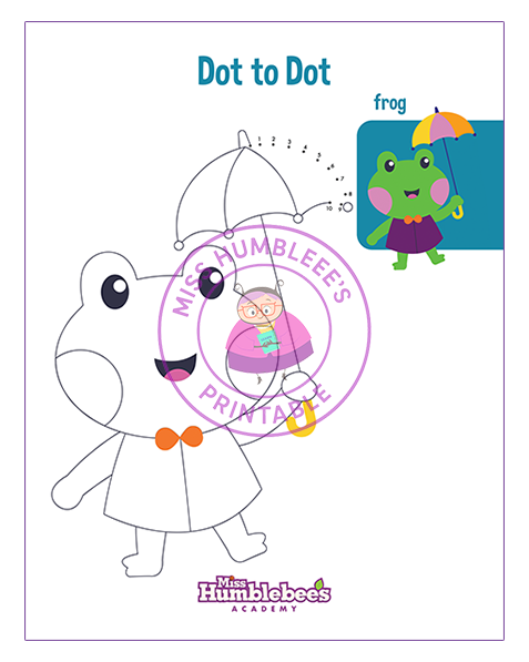 Dot to dot - frog