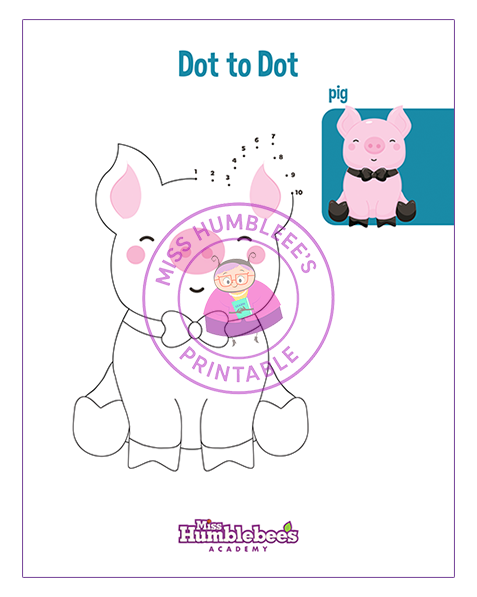 Dot to dot - pig