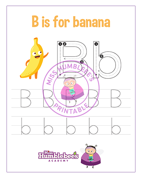 Letter B Tracing