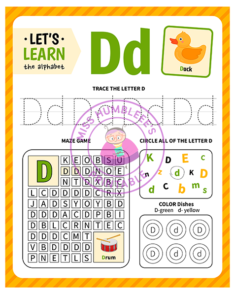 Letter Activity D