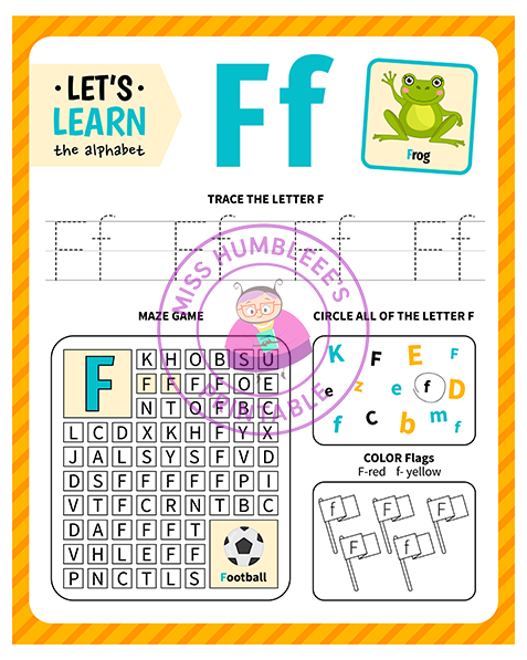 Letter Activity F