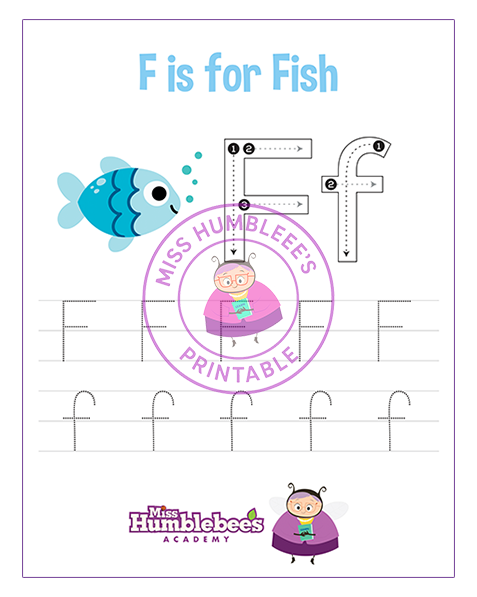Letter F Tracing