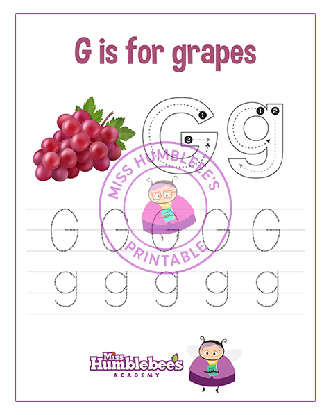 Letter G Tracing