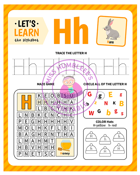 Letter Activity H
