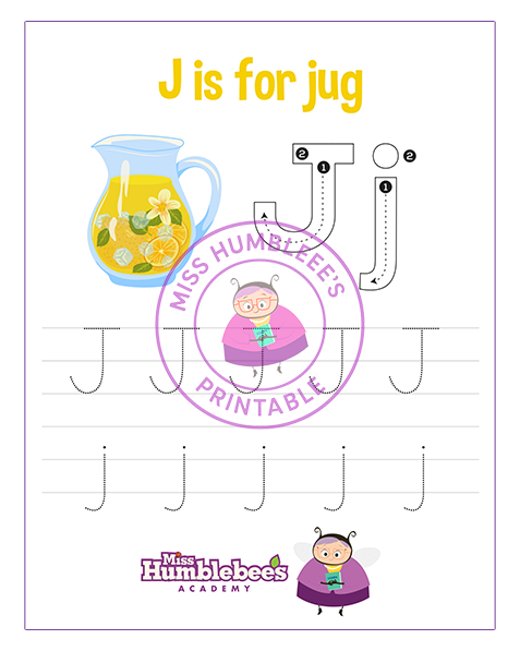 Letter J Tracing