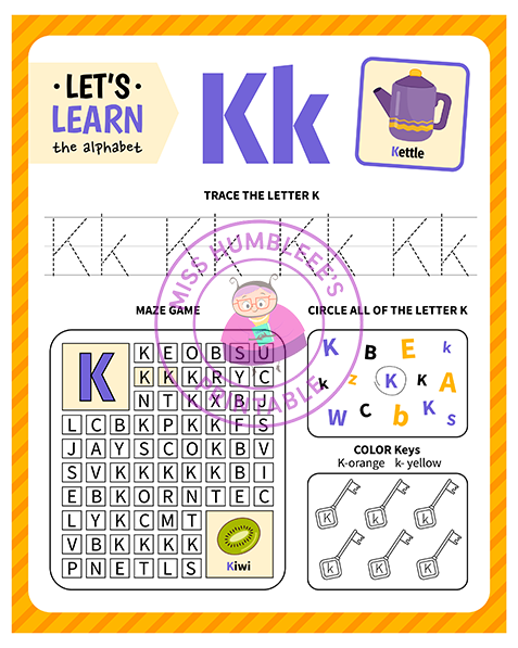 Letter Activity K