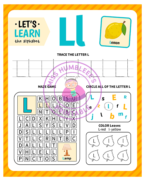 Letter Activity L