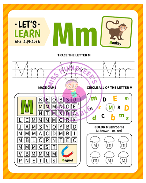Letter Activity M