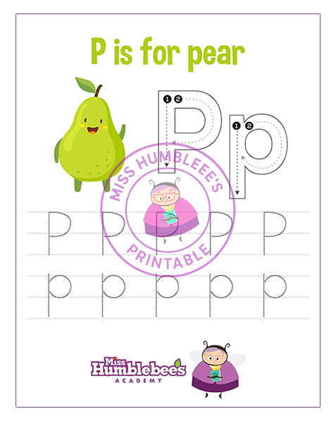 Letter P Tracing