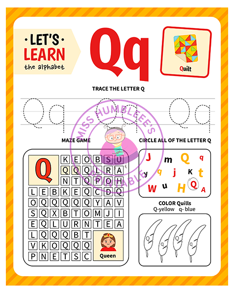 Letter Activity Q