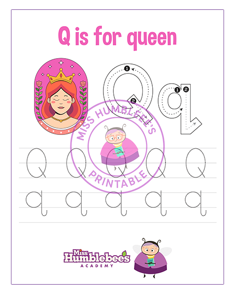 Letter Q Tracing