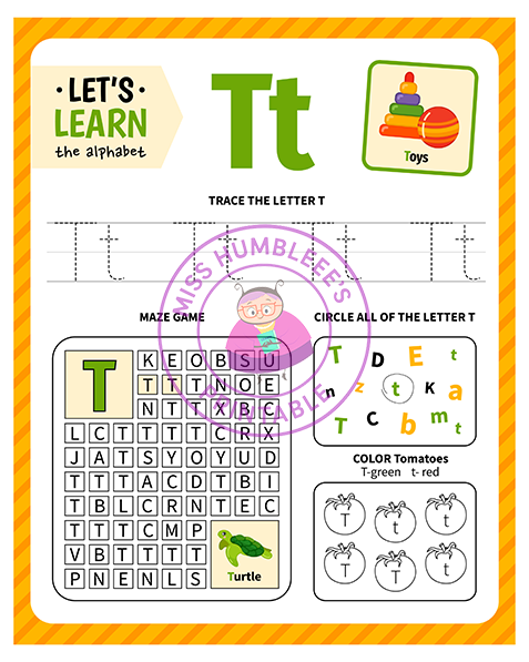 Letter Activity T