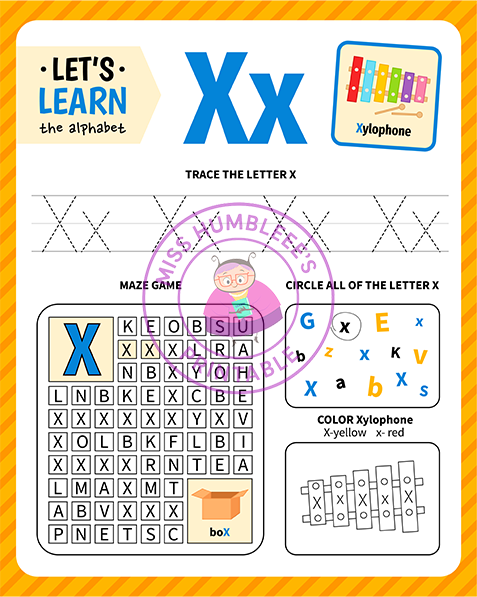 Letter Activity X