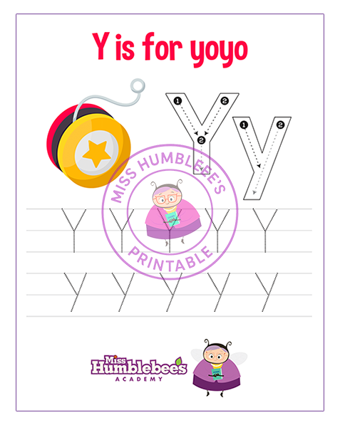 Letter Y Tracing