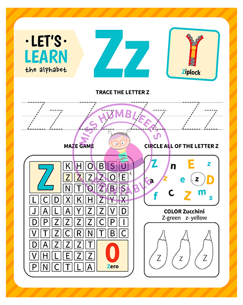 Letter Activity Z