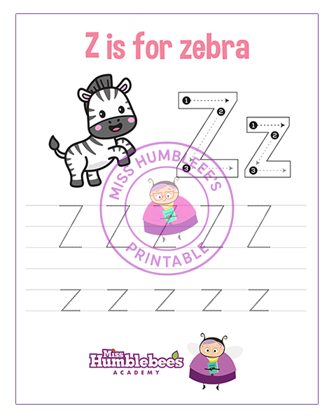 Letter Z Tracing