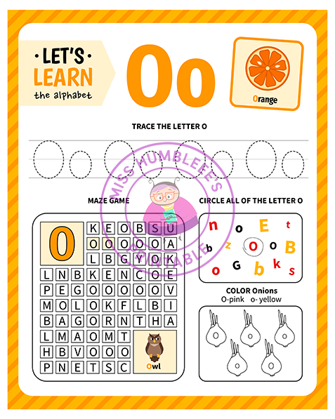 Letter Activity O