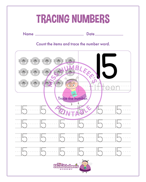 Number 15 Tracing